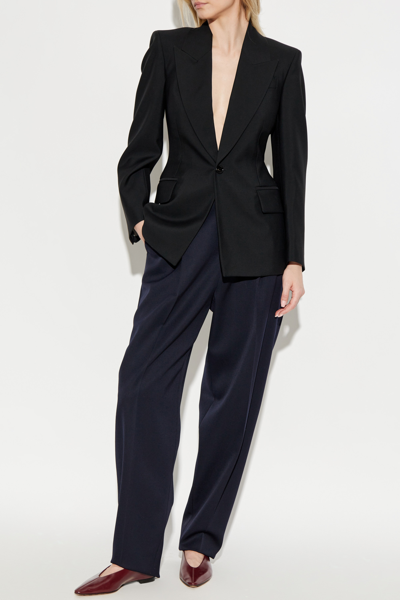 ジャケット BOTTEGA VENETA SS25 Black wool blazer (820067V0B30 1000) Black Wool Blazer Bottega Veneta - Vitkac Italy